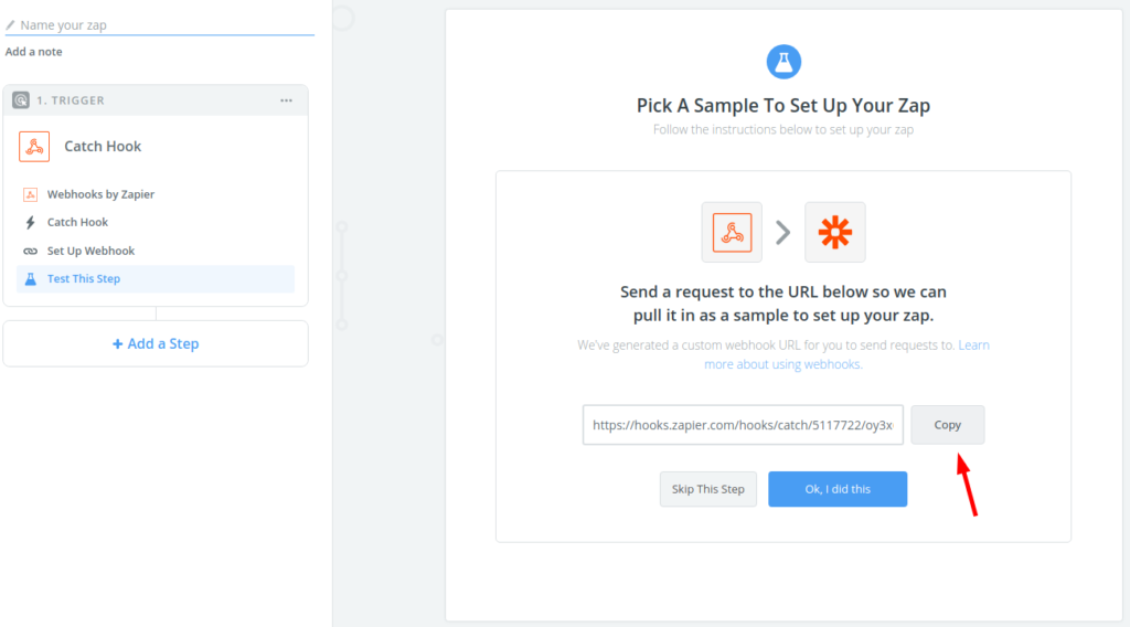 Make a zap by Zapier