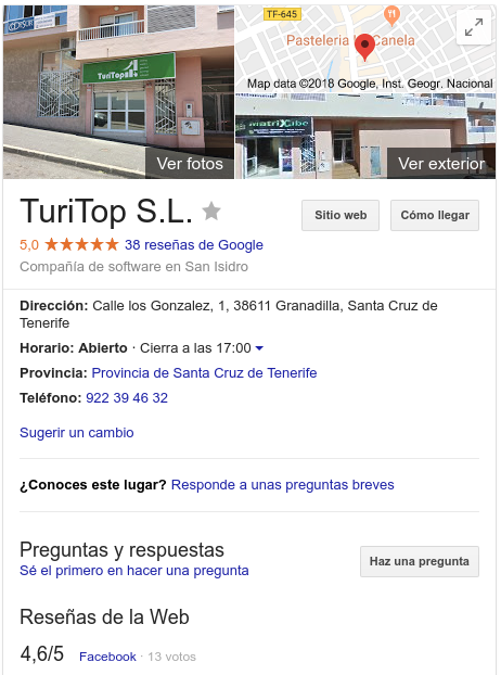 TuriTop Google My Business