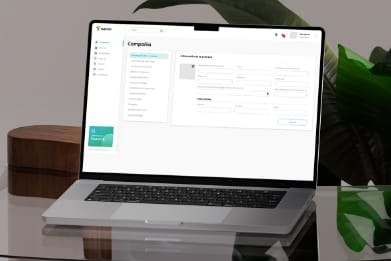 Empieza hoy 3 MacBook Pro Contemporary Interior Mockup 1